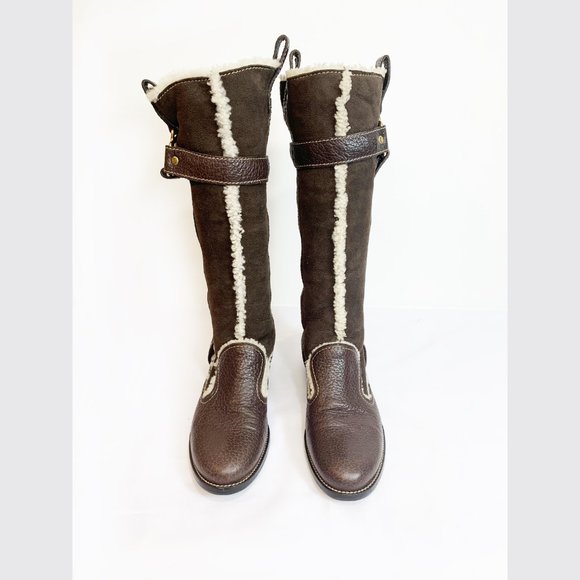 DOLCE & CABBANA belted high winter boots - Picture 3 of 11